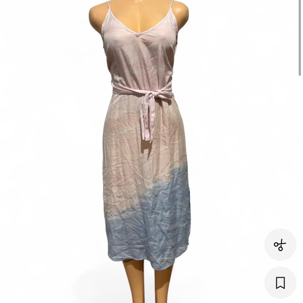 cloth & stone Pink and Blue Ombre Slip Midi Dress
